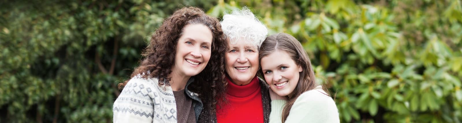 Three generations of a family